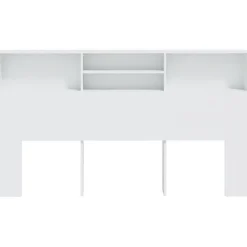 vidaXL Armoire de tête de lit Blanc 180x19x103,5 cm 811880