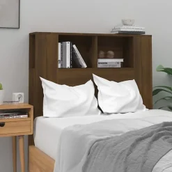 vidaXL Armoire de tête de lit Chêne marron 100x18,5x104,5 cm 817266.