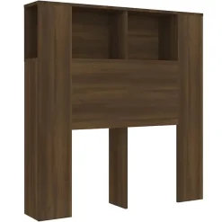 vidaXL Armoire de tête de lit Chêne marron 100x18,5x104,5 cm 817266.