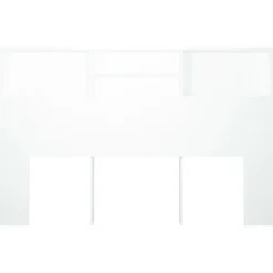 vidaXL Armoire de tête de lit Blanc 160x19x103,5 cm 811871