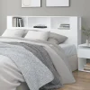 vidaXL Armoire de tête de lit Blanc 200x18,5x104,5 cm 811952