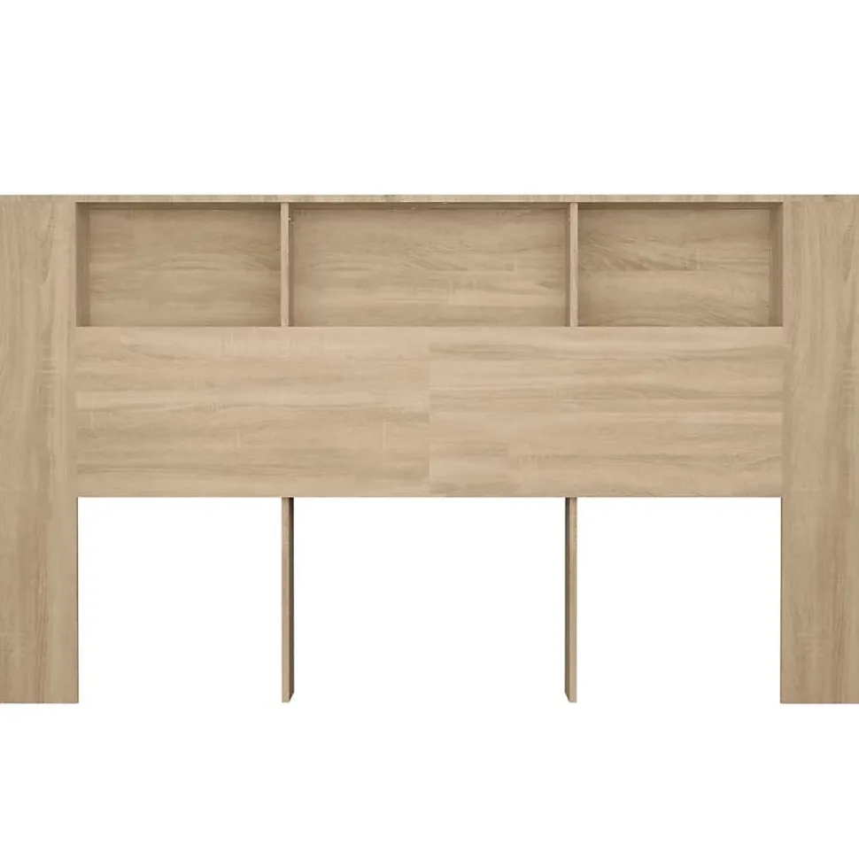 vidaXL Armoire de Tête de Lit Murale Meuble de Chambre à Coucher Tête de Lit avec Rangement Accessoire de Lit Intérieur 811946