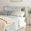 vidaXL Armoire de Tête de Lit Murale Meuble de Chambre à Coucher Tête de Lit avec Rangement Accessoire de Lit Intérieur 811889