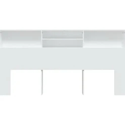 vidaXL Armoire de Tête de Lit Murale Meuble de Chambre à Coucher Tête de Lit avec Rangement Accessoire de Lit Intérieur 811889