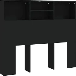 vidaXL Armoire de tête de lit Blanc 120x19x103,5 cm