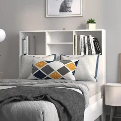 vidaXL Armoire de tête de lit Blanc 100x19x103,5 cm 811844