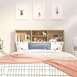 vidaXL Armoire de tête de lit Noir 120x19x103,5 cm