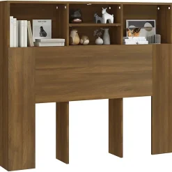 vidaXL Armoire de tête de lit Sonoma gris 120x19x103,5 cm