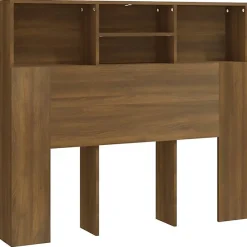 vidaXL Armoire de tête de lit Sonoma gris 120x19x103,5 cm