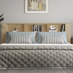 vidaXL Armoire de tête de lit Chêne sonoma 220x18,5x104,5 cm 811964