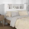 vidaXL Armoire de tête de lit Blanc 140x18,5x104,5 cm 811925