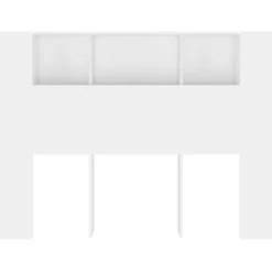 vidaXL Armoire de tête de lit Blanc 140x18,5x104,5 cm 811925