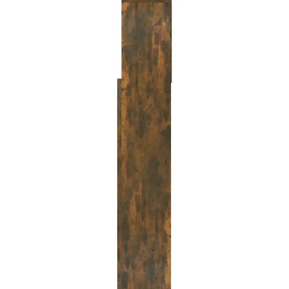 vidaXL Armoire de tête de lit Chêne fumé 160x19x103,5 cm 817252