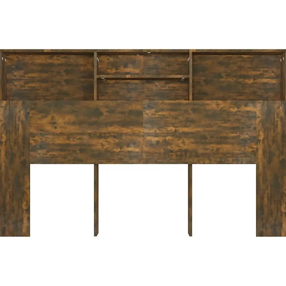 vidaXL Armoire de tête de lit Chêne fumé 160x19x103,5 cm 817252