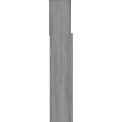 vidaXL Armoire de tête de lit Chêne fumé 120x19x103,5 cm