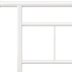 vidaXL Cadre de lit Blanc Métal 180x200 cm