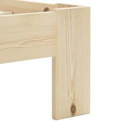 vidaXL Cadre de lit Bois de pin massif 160 x 200 cm