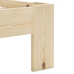 vidaXL Cadre de lit Bois de pin massif 160 x 200 cm