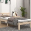 vidaXL Cadre de lit Bois massif 100x200 cm 814744