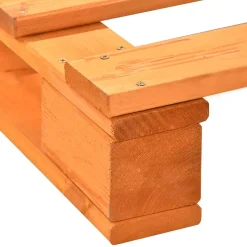 vidaXL Cadre de lit de palette Marron Bois de pin massif 160 x 200 cm