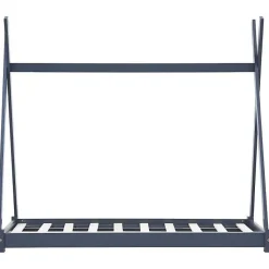 vidaXL Cadre de lit d'enfant Gris Bois de pin massif 70x140 cm