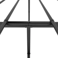 vidaXL Cadre de lit métal avec tête de lit noir 120x190 cm 350861