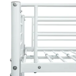 vidaXL Cadre de lit superposé Blanc Métal 140x200 cm/90x200 cm