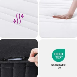 vidaXL Matelas à ressorts bonnell moyen 140x200 cm 3206379