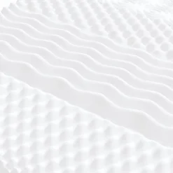 vidaXL Matelas en mousse blanc 80x200 cm 7 zones dureté 20 ILD,matelas de lit,matelas rafraîchissant,matelas souple,356349