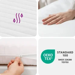 vidaXL Matelas en mousse blanc 90x190 cm dureté H2 H3,matelas de lit,matelas rafraîchissant,matelas souple,matelas 356339