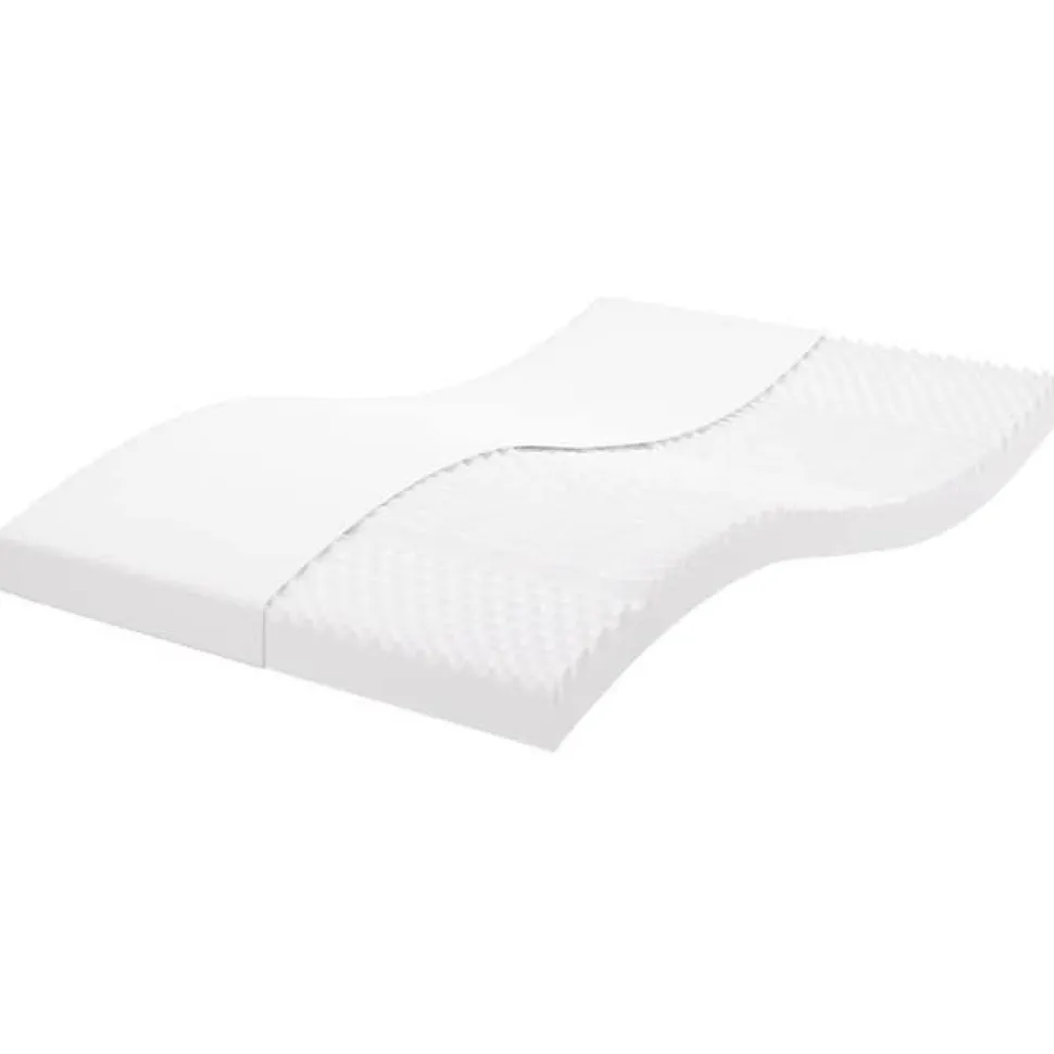 vidaXL Matelas en mousse blanc 140x200 cm 7 zones dureté 20 ILD,matelas de lit,matelas de lit de jour,matelas en mousse 356356