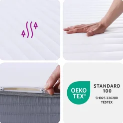 vidaXL Matelas en mousse moyennement doux 140x190 cm 373010