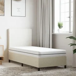 vidaXL Matelas en mousse moyennement doux 80x200 cm 373042