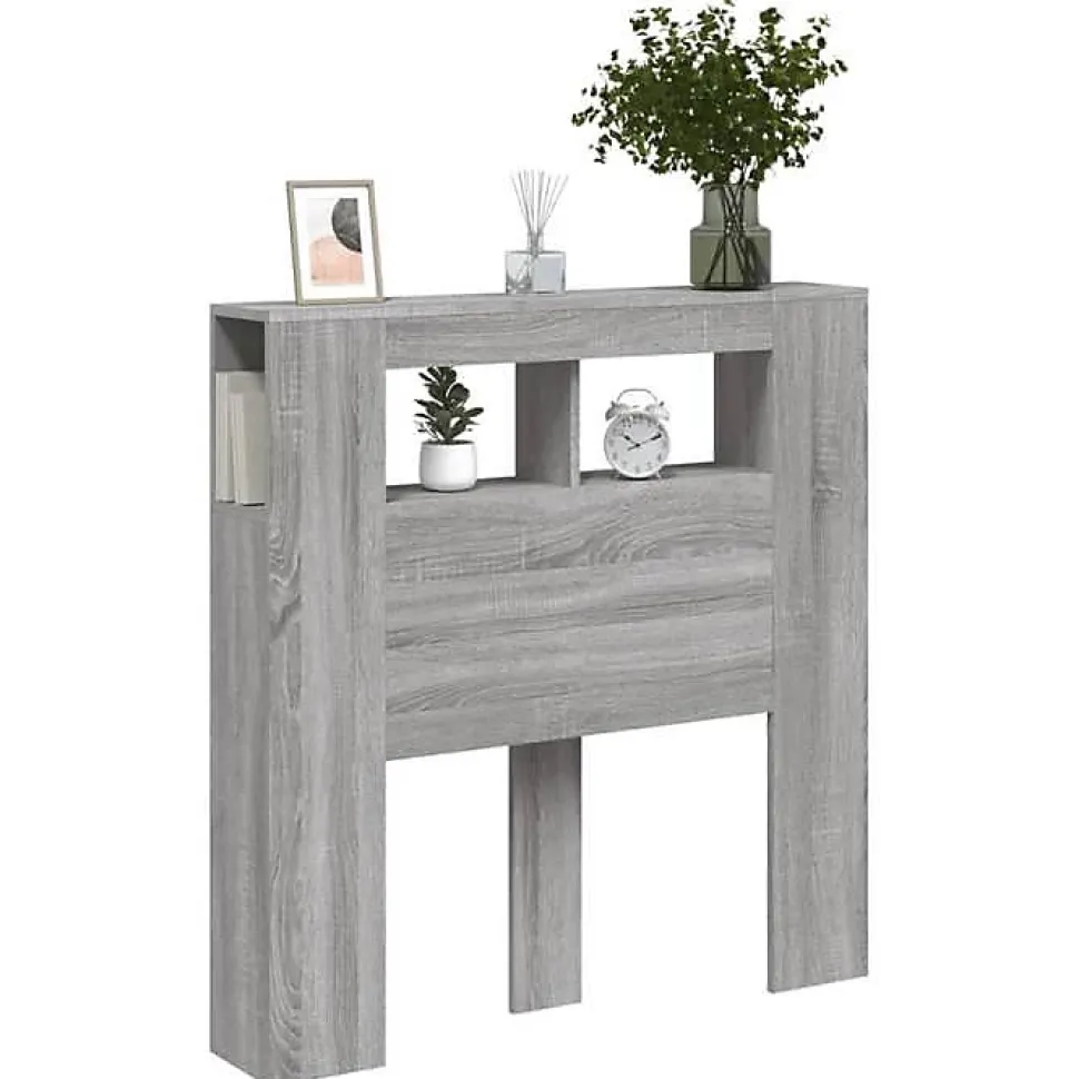 vidaXL Tête de Lit à LED, Tête de Cadre de Lit, Accessoire de Lit Simple, Meuble de Chambre à Coucher Maison Intérieur, 837335