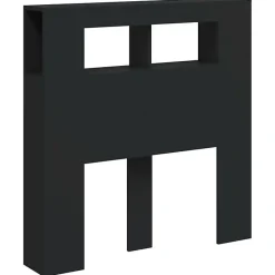 vidaXL Tête de Lit à LED, Tête de Cadre de Lit, Accessoire de Lit Simple, Meuble de Chambre à Coucher Maison Intérieur, Noir 83733