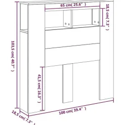vidaXL Tête de Lit à LED, Tête de Cadre de Lit, Accessoire de Lit Simple, Meuble de Chambre à Coucher Maison Intérieur, Noir 83733