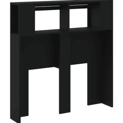 vidaXL Tête de Lit à LED, Tête de Cadre de Lit, Accessoire de Lit Simple, Meuble de Chambre à Coucher Maison Intérieur, Noir 83733