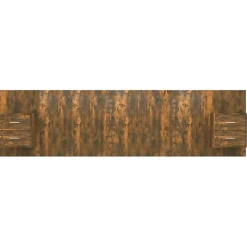 vidaXL Tête de lit avec armoires Chêne fumé Bois d'ingénierie 3115737