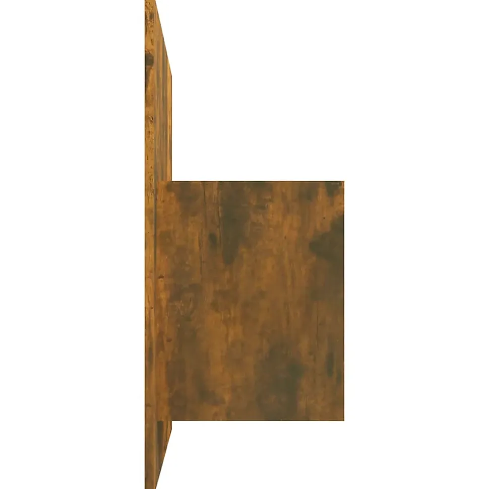 vidaXL Tête de lit avec armoires Chêne fumé Bois d'ingénierie 3115761