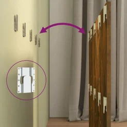 vidaXL Tête de lit avec armoires Chêne fumé Bois d'ingénierie 3115681