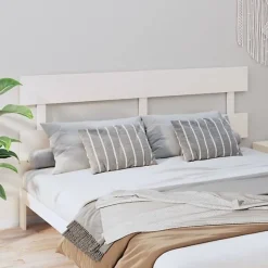 vidaXL Tête de lit Blanc 184x3x81 cm Bois massif de pin 819086