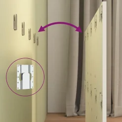 vidaXL Tête de lit Blanc 120x1,5x80 cm Bois d'ingénierie 811025