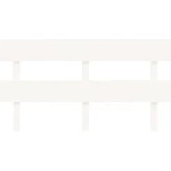 vidaXL Tête de lit Blanc 164x3x81 cm Bois massif de pin 819081