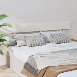vidaXL Tête de lit Blanc 164x3x81 cm Bois massif de pin 819081