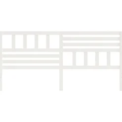 vidaXL Tête de lit Blanc, 186x4x100 cm Bois massif de pin