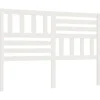 vidaXL Tête de lit Blanc, 146x4x100 cm Bois massif de pin