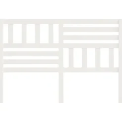 vidaXL Tête de lit Blanc, 146x4x100 cm Bois massif de pin
