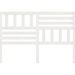 vidaXL Tête de lit Blanc, 146x4x100 cm Bois massif de pin