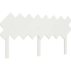 vidaXL Tête de lit Blanc 159,5x3x80,5 cm Bois massif de pin 819231