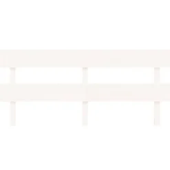 vidaXL Tête de lit Blanc 204x3x81 cm Bois massif de pin 819091